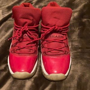 Red and White Jordan 11’s